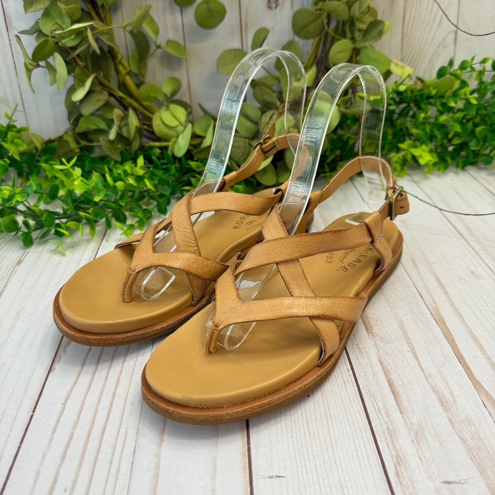Kork-Ease Women’s Yarbrough Natural Leather Sandals Size 6
